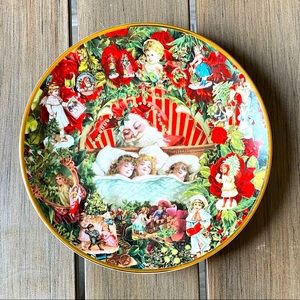 John Grossman Hamilton Collection Christmas Plate With Visions of Sugarplums